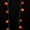 Orange & Green Light-Up String of Jack-O’-Lanterns Plastic Necklaces – 33″ (Pack of 6) – Perfect for Halloween, Trick-or-Treats, Spooky Events & Costume Parties
