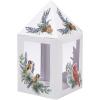 Pinecone & Birds Paper Lantern Centerpieces – 4″ x 4″ x 8″ (1 Set) – Charming Woodland-Themed Decor for Weddings, Parties & Holiday Table Decorations