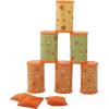 5″ Halloween Candy Corn Theme Can Toss Game Set – 9 Piece