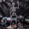 ATC 35 1/2″ Hanging Silver Skeleton with Multicolor Jewelry Halloween Decoration