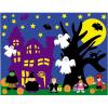 DIY Halloween Sticker Scenes – Includes 12 Backgrounds and 12 Sticker Sheets – Activities for Kids