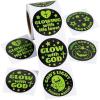 Fun Express 1 1/2″ Glow-in-The-Dark Glow with God Sticker Roll – 100 Piece