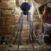Fun Express 7 Ft. Large Black Hanging Honeycomb Tissue Paper Spider Halloween Decoration