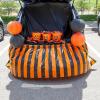 Fun Express 90″ x 29″ Trunk-or-Treat Black & Orange Striped Plastic Bumper Cover(Black & Orange Striped)