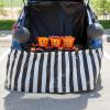 Fun Express 90″ x 29″ Trunk-or-Treat Black & Orange Striped Plastic Bumper Cover(Black & White Striped)