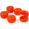 Fun Express Halloween Pumpkin Treat Containers – Perfect for Trick-or-Treating Halloween Parties Party Favors and Seasonal Decorations – Bright Orange Plastic Design Durable and Reusable – 24 Pieces