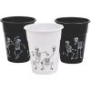 Fun Express Skeleton Printed Disposable Cups (16 oz – 50 cups) Halloween Party Supplies