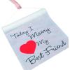 Fun Express Today I Marry My Best Friend Aisle Runner for Wedding (100 ft Long) Indoor and Outdoor Ceremony Decor