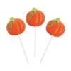 Halloween Pumpkin Shaped Suckers – 12 individually wrapped lollipops – Party, Halloween, Trunk or Treat Candy