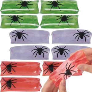 Assorted Colorful Halloween Vinyl Water Tubes (18 Count) – Perfect for Trick-or-Treat Candy Alternatives, Party Favors & Redemption Center Prizes