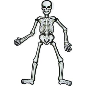 Halloween Vacuum Mold Jointed Skeleton – Party Decor – 1 Piece