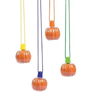 Pumpkin Sand Art Necklaces – 12 Pieces