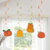 Assorted Designs Fall Pumpkins Hanging Swirls – 12 Pcs (30″) – Perfect for Fall Season, Halloween Festivities & More