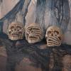 Fun Express Hear no Evil/See no Evil/Speak no Evil Skull Set (3 Pieces) Halloween Decor, 5″