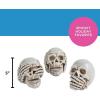 Fun Express Hear no Evil/See no Evil/Speak no Evil Skull Set (3 Pieces) Halloween Decor, 5″