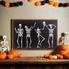 Humorous Skeletons Backdrop Banner for Halloween – Party Decor – Wall Decor – Preprinted Backdrops – Halloween – 3 Pieces