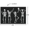 Humorous Skeletons Backdrop Banner for Halloween – Party Decor – Wall Decor – Preprinted Backdrops – Halloween – 3 Pieces