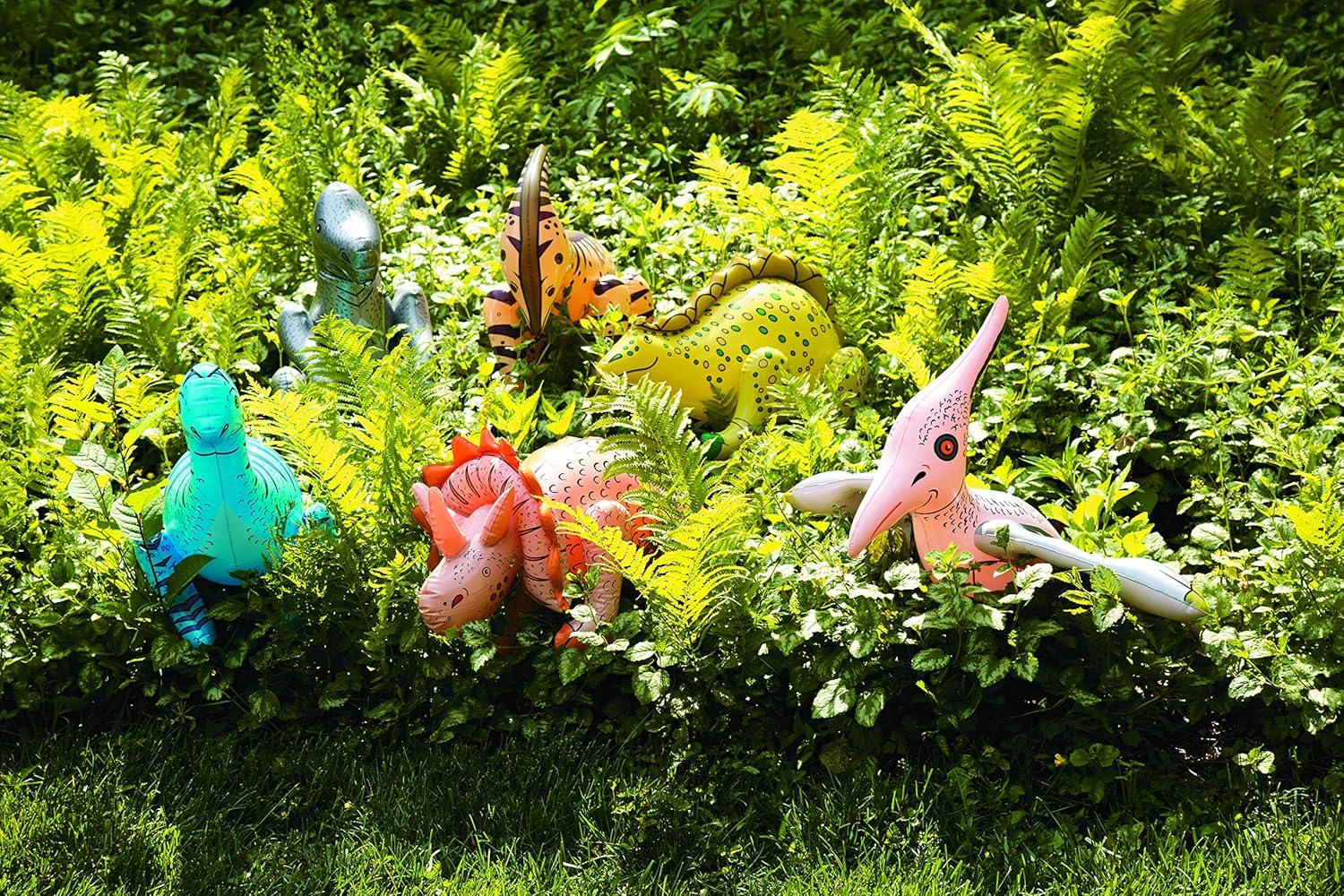imageFun Express Large Inflatable Dinosaurs Dinosaur Party Decorations  VBS Vacation Bible School SuppliesDecor  Set of 6