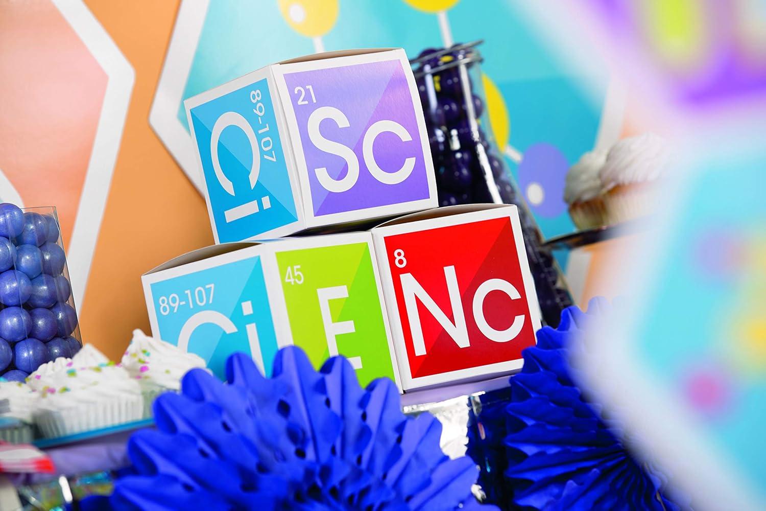 imageFun Express Science Party Favor Boxes for Birthday 1 dozen Party Supplies ampampn Decorations Paper Boxes for Birthday Favorsusone size