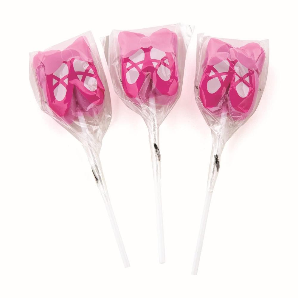 imageBallerina Ballet Shoe Suckers individually wrapped set of 12 Dance Birthday Party Favors