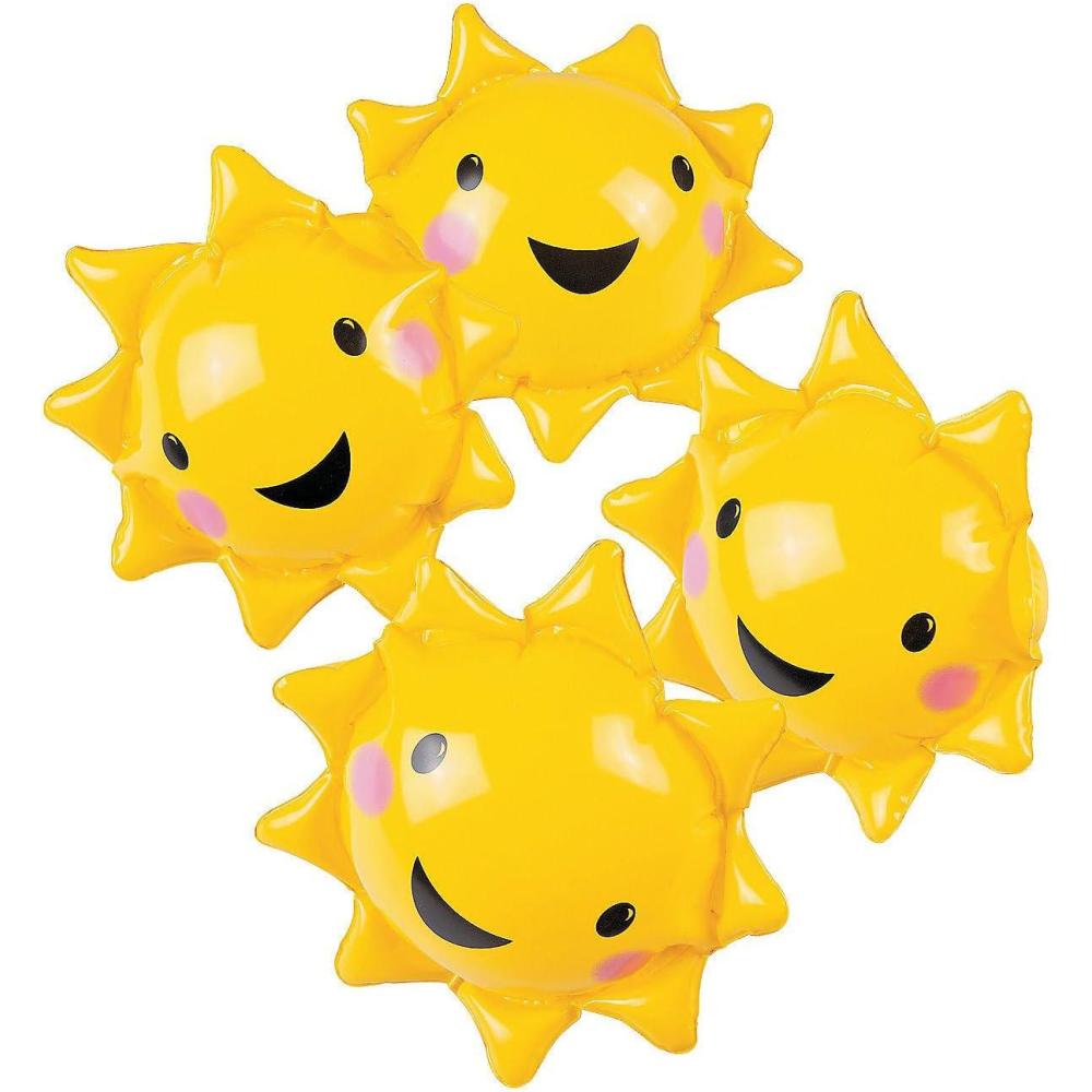 imageFun Express  Mini You are My Sunshine Beach Balls for Birthday  Toys  Inflates  Beach Balls  Birthday  12 Pieces