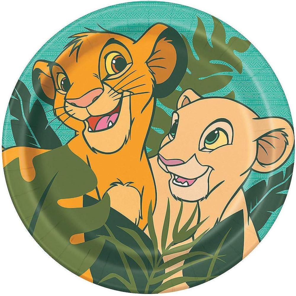 imageFun Express Disneys the Lion King Party Paper Dinner Plates  Multicolor Disney Lion King Round Dinner Paper Plates  Tableware Decorations Birthday Baby Shower Party Supplies  8 Pieces