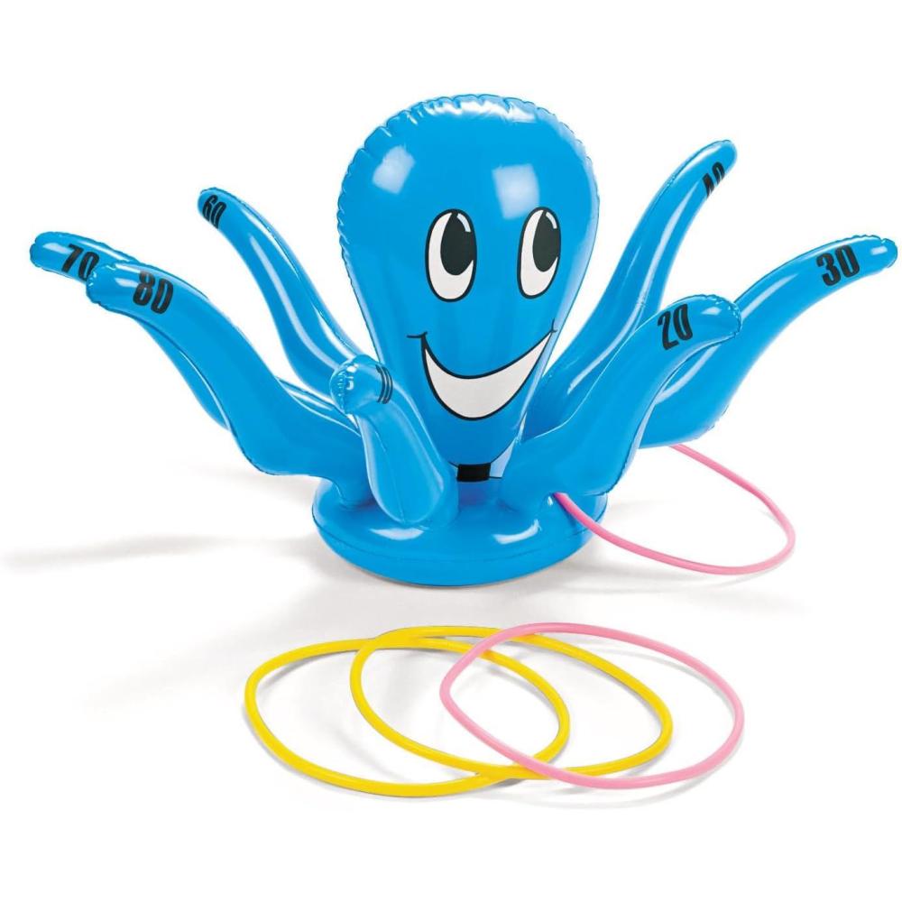 imageFun Express Inflatable Octopus Ring Toss Game  Birthday Party Games  VBS Vacation Bible School SuppliesDecor