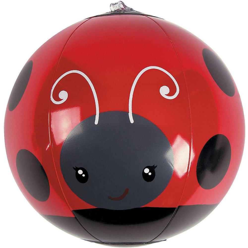 imageFun Express Mini Ladybug Beach Balls Set of 12 Pool and Birthday Party Favors Giveaways and Supplies