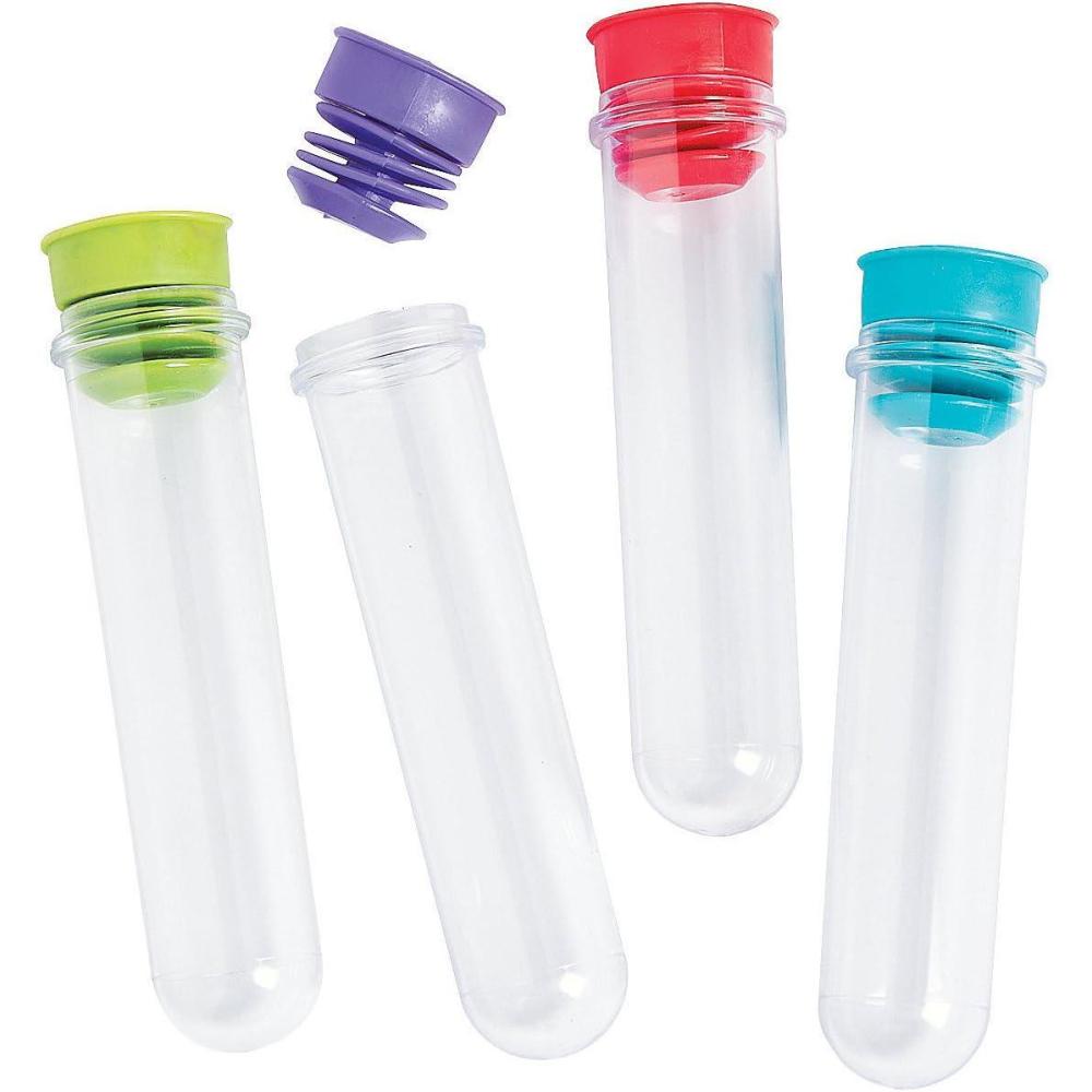 imageFun Express Science Party Test Tube Favors  BPA  Free Clear Plastic  Perfect for Birthday Parties Science Themed Events and Educational Activities Fun ampamp Safe Party Supplies  12 Pieces12 Count Pack of 1
