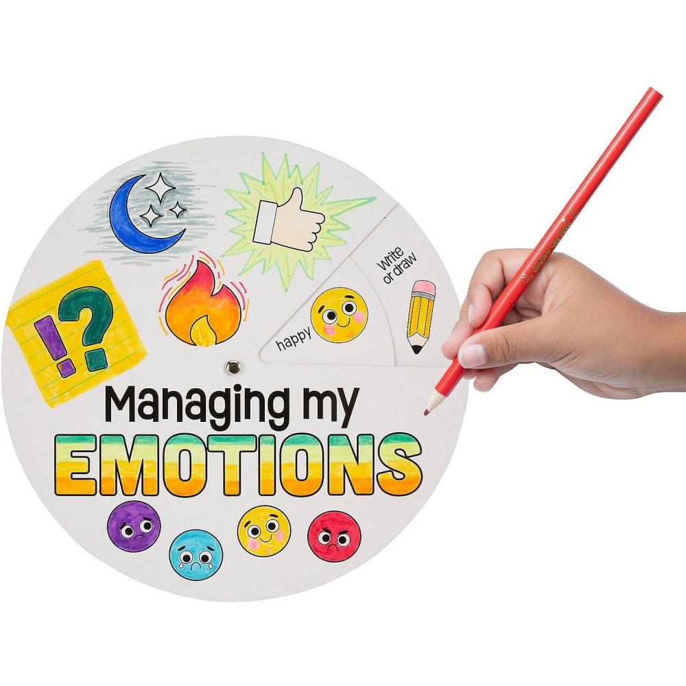 imageFun Express Social Emotion Learning SelfManagement Wheel Craft Kit  Makes 12