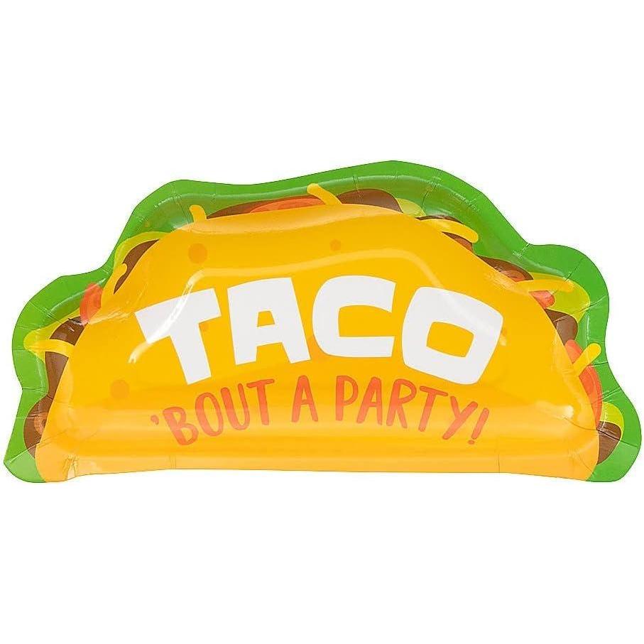 imageFun Express TacoShaped Paper Dessert Plates  Disposable Plates Tableware Perfect for Taco Tuesday ampamp Cinco De Mayo Party Supplies  Fun ampamp Festive Tableware for Celebrations  8 Pieces