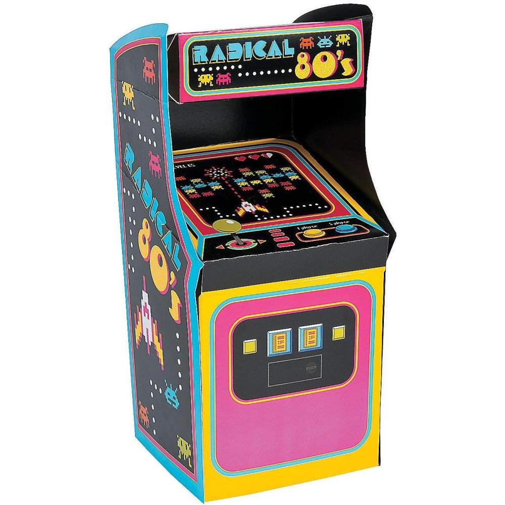 imageFun Express Totally 80s Party Centerpiece  Retro Old School Video Game Themed Party Decor  Perfect 80s Themed Birthday Parties Game Night Events Eyecatching Design  1 Piece  Multicoloured