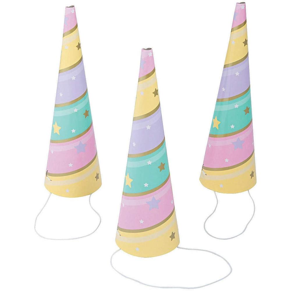imageUnicorn Sparkle Unicorn Horn Party Hats for Birthday  Party Supplies  Licensed Tableware  Misc Licensed Tableware  Birthday  8 Pieces