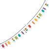 Fun Express – Popsicle Party Garland with Glitter for Birthday – Party Decor – Hanging Decor – Garland – Birthday – 1 Piece