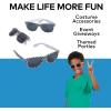 Fun Express 4 1/4″ Kids Checkered Flag Race Car Plastic Sunglasses – 12 Pc. – Great For Racing Themed Birthdays and Special Events