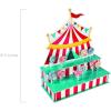 Fun Express Circus Tent Shaped Lollipop Stand – Premium Foam Construction Holds 48 Suckers | 18 Inches Tall Carnival Party Decorations for Birthday Parties, School Events & VBS Vacation Bible School