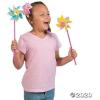 Fun Express Donut Party Pinwheels (Set of 12) Birthday Party Supplies and Favors – Multicolor