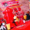Fun Express Fire Hydrant Plastic Drink Dispenser 1.75 Gallon – Red Firefighter Party Decorations Beverage Container for Fire Truck Birthday Parties, School Events & Fundraisers | 17″ Tall Design