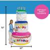 Fun Express Giant Inflatable Birthday Cake Party Decoration (6 feet Tall) Blow Up Birthday Decor for Indoor or Outside