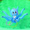 Fun Express Inflatable Octopus Ring Toss Game – Birthday Party Games – VBS Vacation Bible School Supplies/Decor