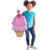 Fun Express Large Ice Cream Pinata for Birthday Party – Premium Double Scoop Design 20″ Tall | Pull String or Traditional Style for Kids & Adults | Sweet Themed Decorations