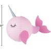 Fun Express Narwhal Party Hanging Paper Lanterns (Set of 3) Birthday Party Decor