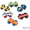 Fun Express Unfinished Wooden Cars Set – DIY Paintable Craft Toys for Kids Party Favors Arts & Crafts Creative Projects and School – Perfect for Fun and Interactive Group Activities & More – 12 Pieces