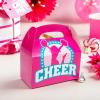 Pink Cheerleader Cardstock Favor Boxes – 6.25″ x 5.25″ (Pack of 12) – Perfect Party Supplies for Birthdays, Cheer-Themed Parties and Celebrations