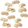 Fun Express Unfinished Wooden Cars Set – DIY Paintable Craft Toys for Kids Party Favors Arts & Crafts Creative Projects and School – Perfect for Fun and Interactive Group Activities & More – 12 Pieces