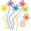 Paint Splatter Sticky Hands (72 Pc) Birthday Party Favors