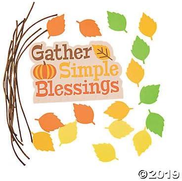 imageFun Express Gather Simple Blessings Mobile Craft Kit  Makes 12  Thanksgiving Crafts for Kids