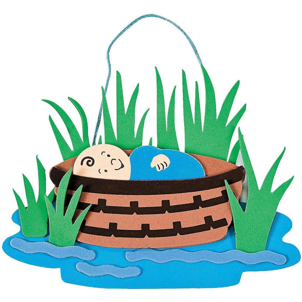 imageBaby Moses Bible Craft Kit  Crafts for Kids and Fun Home Activities