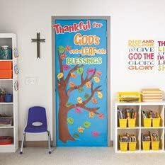Fun Express Faith Thankful Tree Door Decor – 13 Pieces – Educational and Learning Activities for Kids