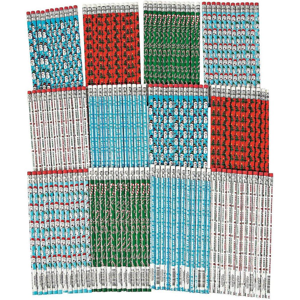 imageFun Express Holiday Pencil Assortment for Christmas 144 Pack